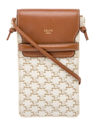 Celine Triomphe Triomphe phone pouch