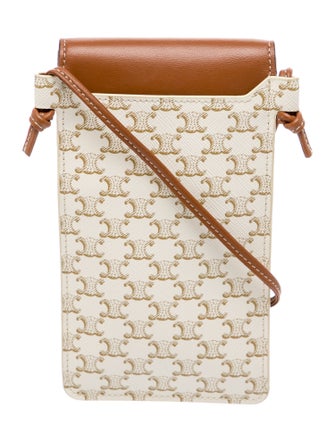 Celine Triomphe Triomphe phone pouch