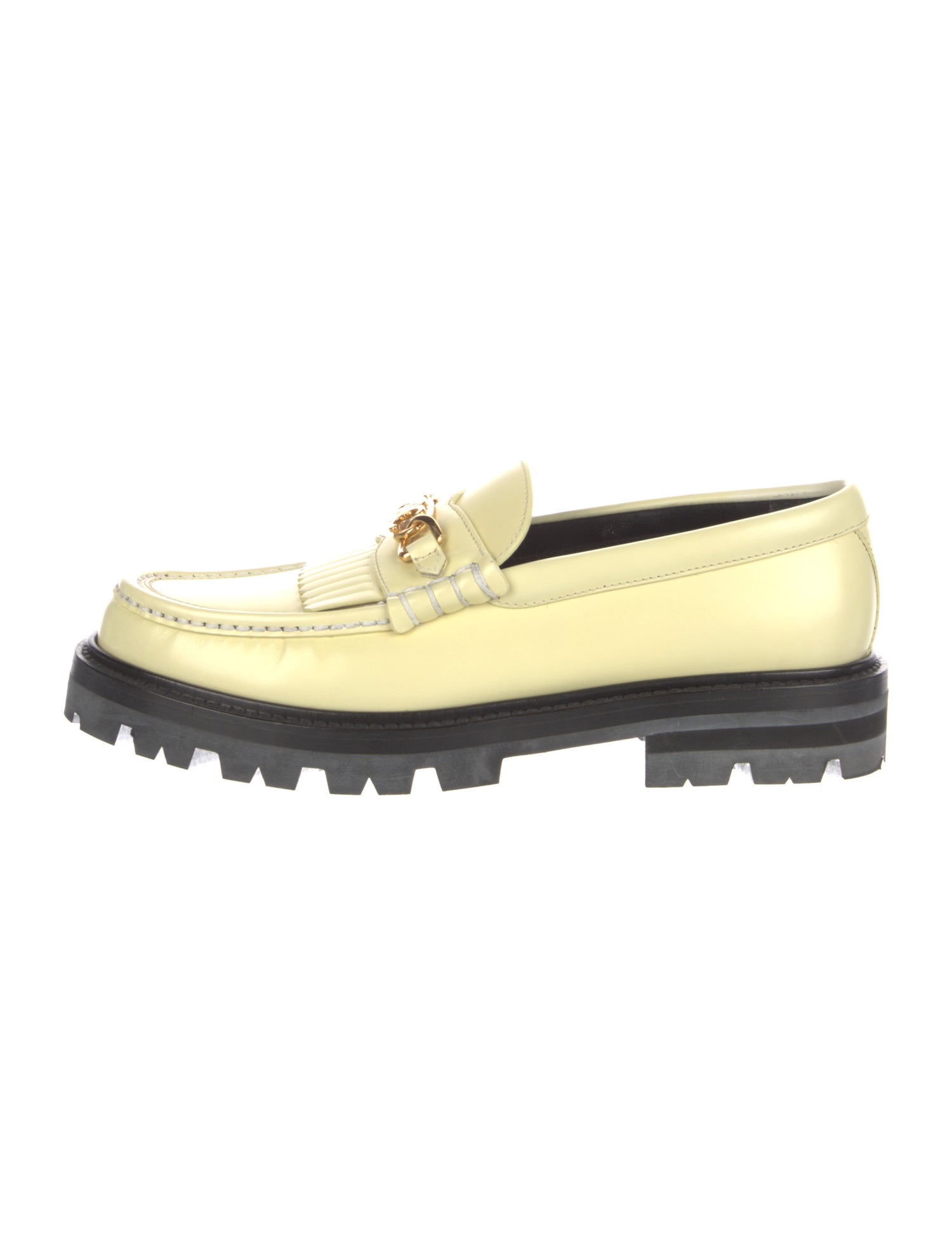 Celine Horsebit Accent Leather Loafers