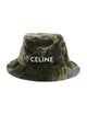 Celine Logo Tie Dyed Corduroy Bucket Hat