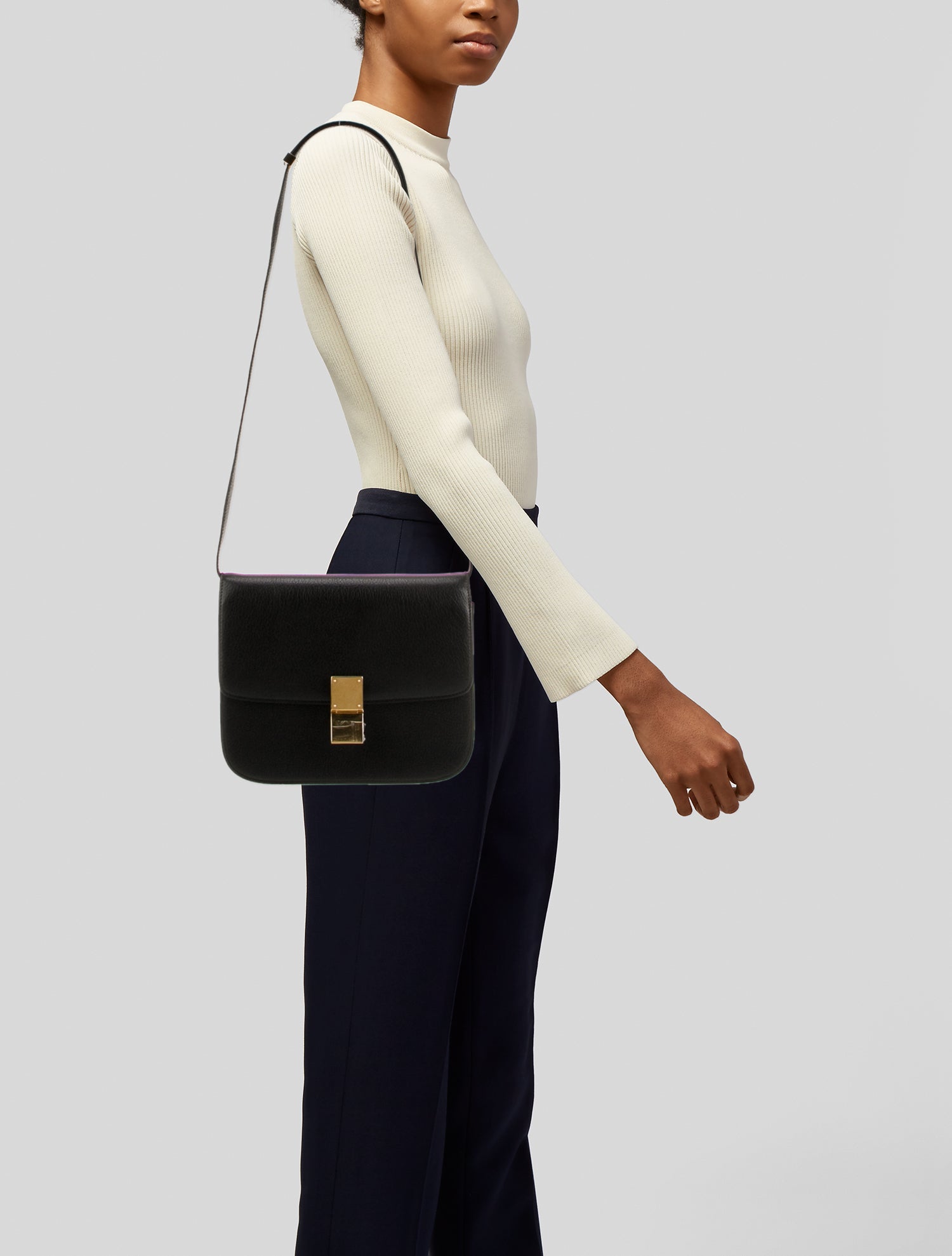 Celine Leather Shoulder Bag