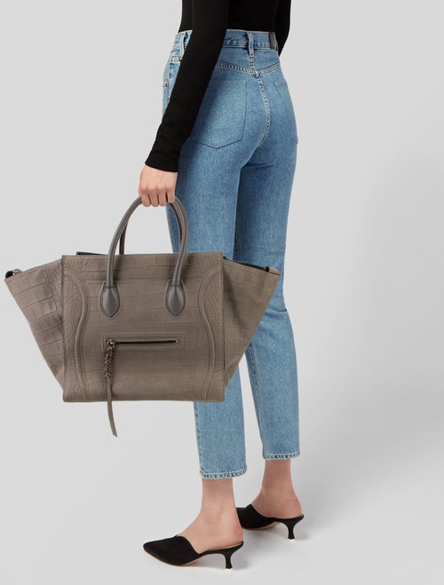 Celine Leather Luggage Phantom Large