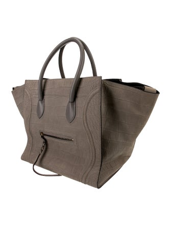 Celine Leather Luggage Phantom Large