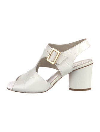 Celine Leather Slingback Sandals