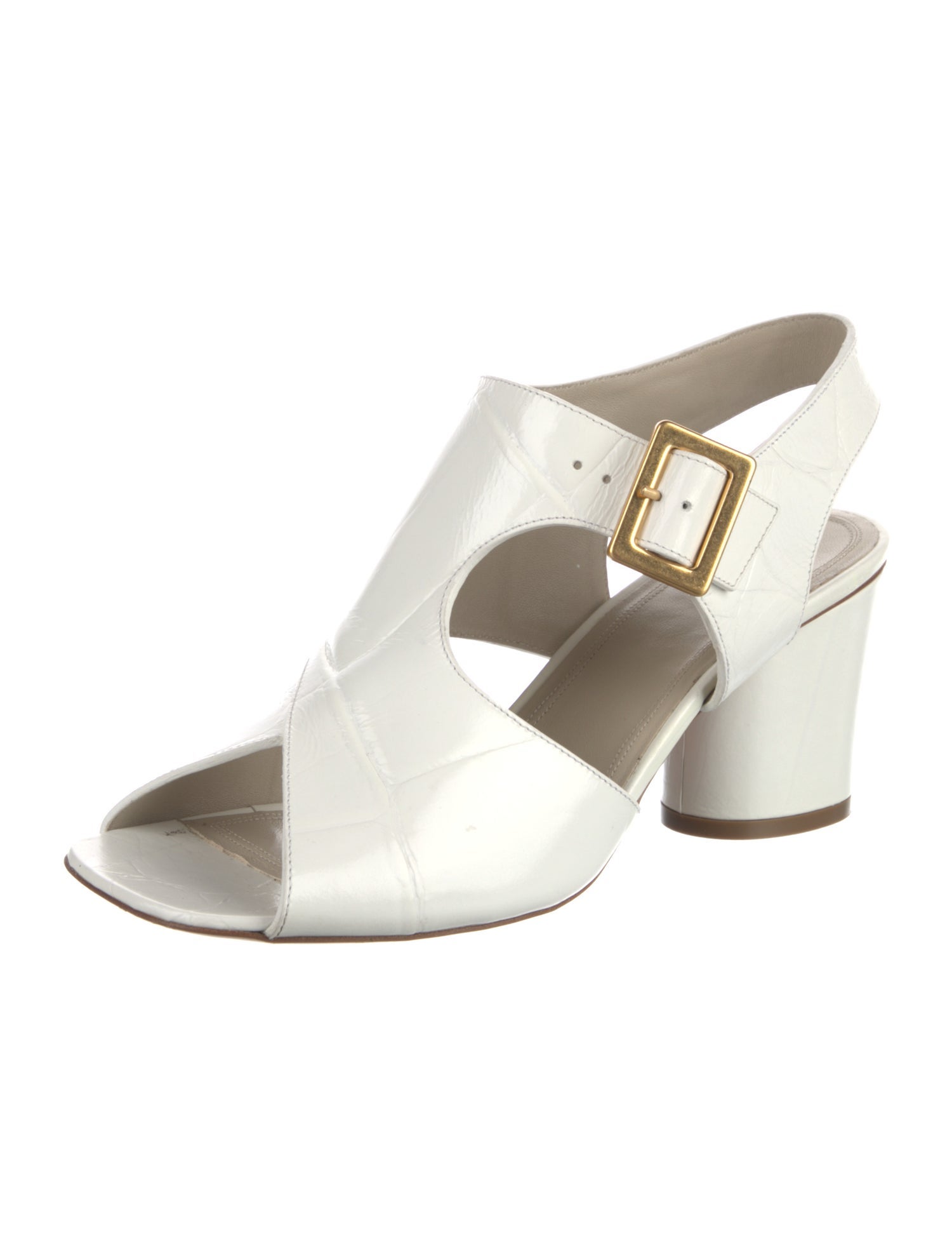 Celine Leather Slingback Sandals