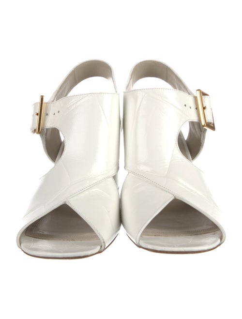 Celine Leather Slingback Sandals