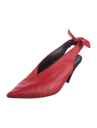 Celine Leather Slingback Pumps