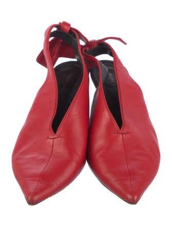 Celine Leather Slingback Pumps