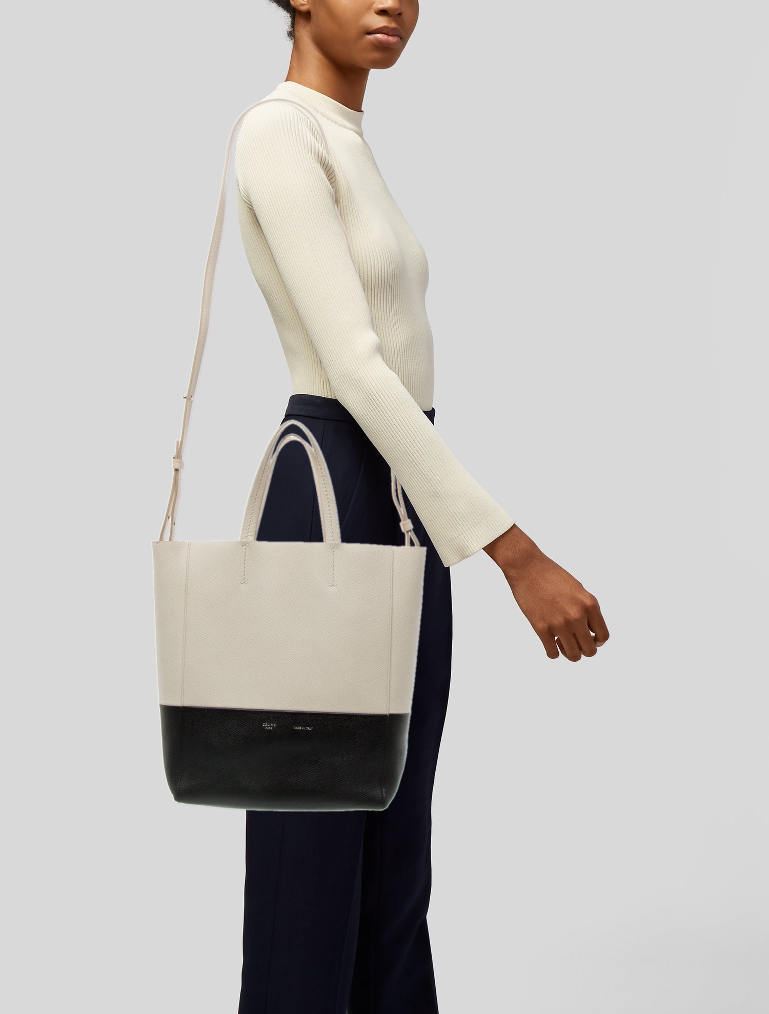 Celine Leather Vertical Cabas