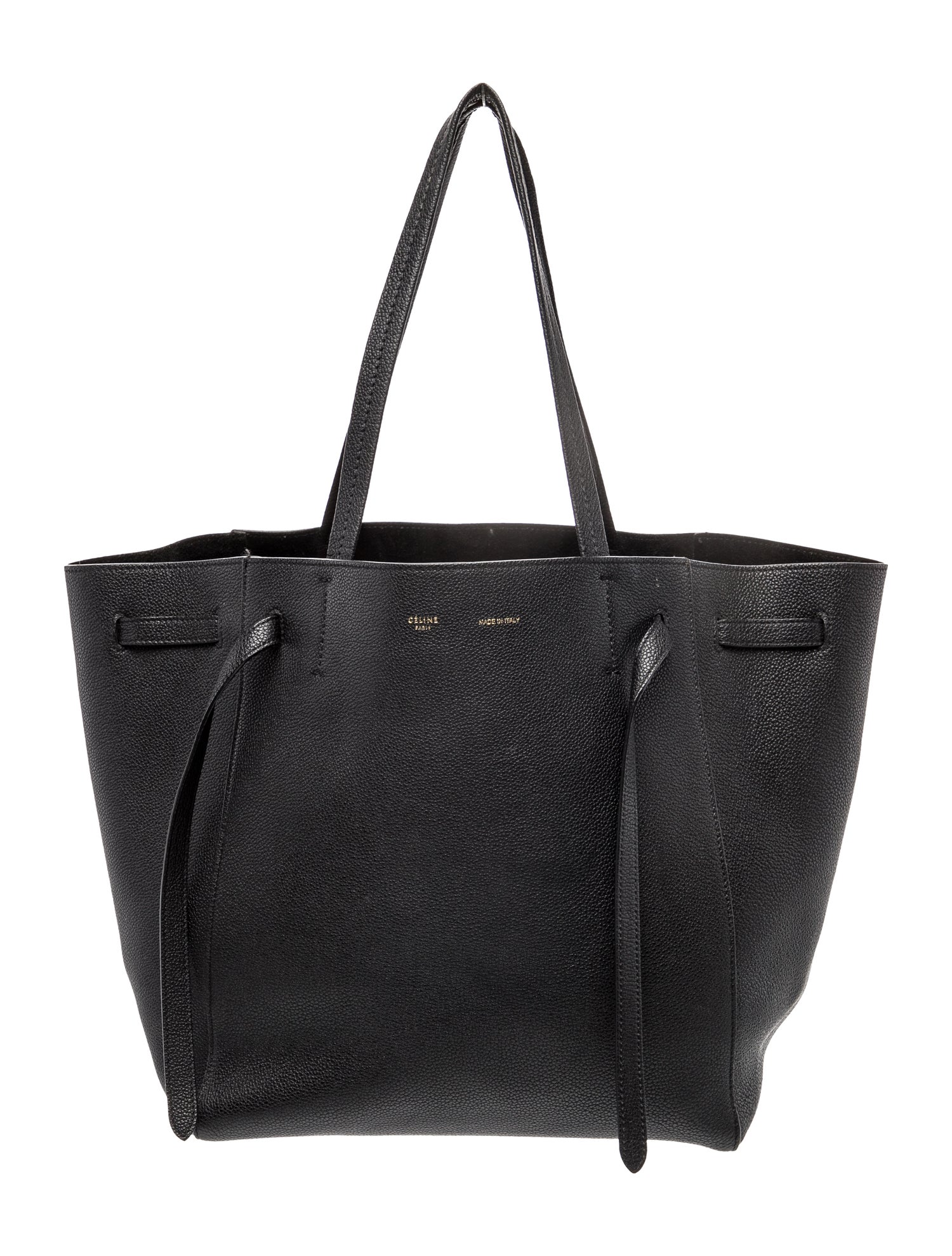 Celine Leather Cabas Phantom w/Belt Small