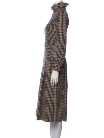 Celine Wool Houndstooth Print Jumpsuit