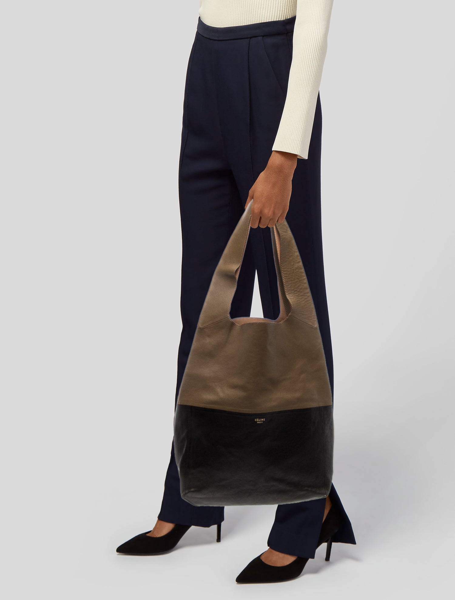 Celine Leather Cabas