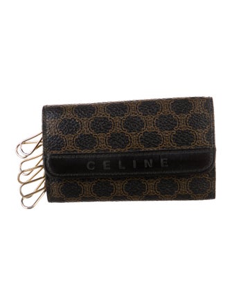 Celine Leather Wallet Keychain