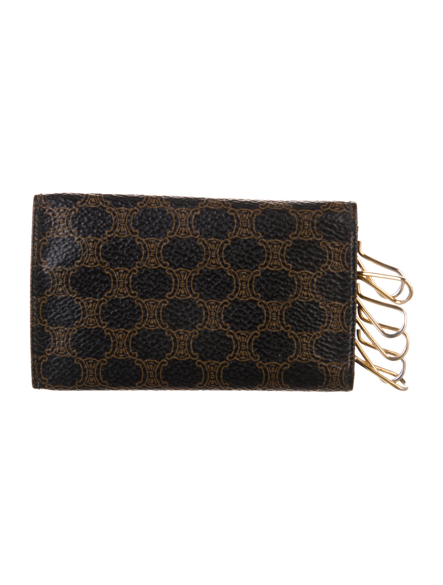 Celine Leather Wallet Keychain