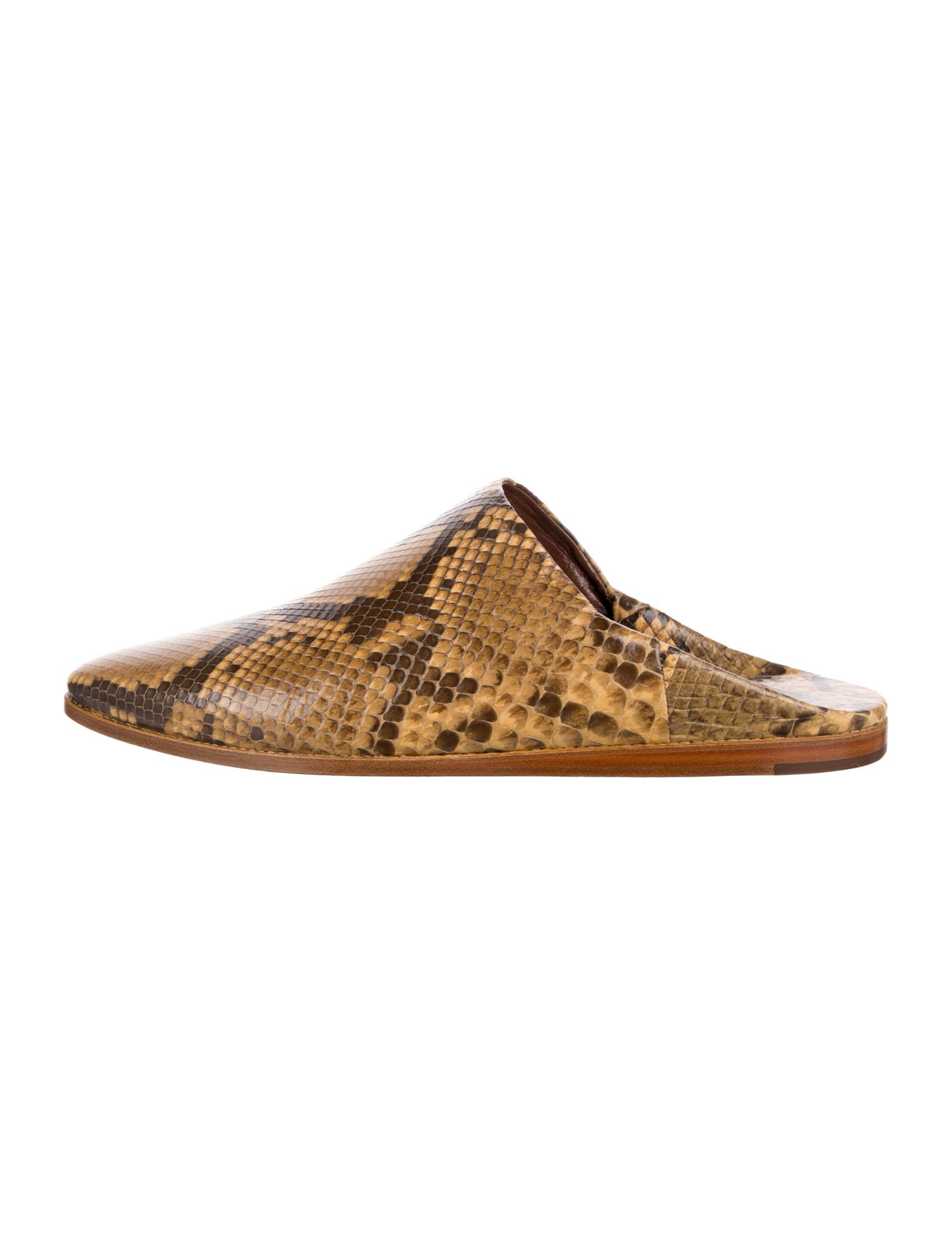 Celine Snakeskin Slippers