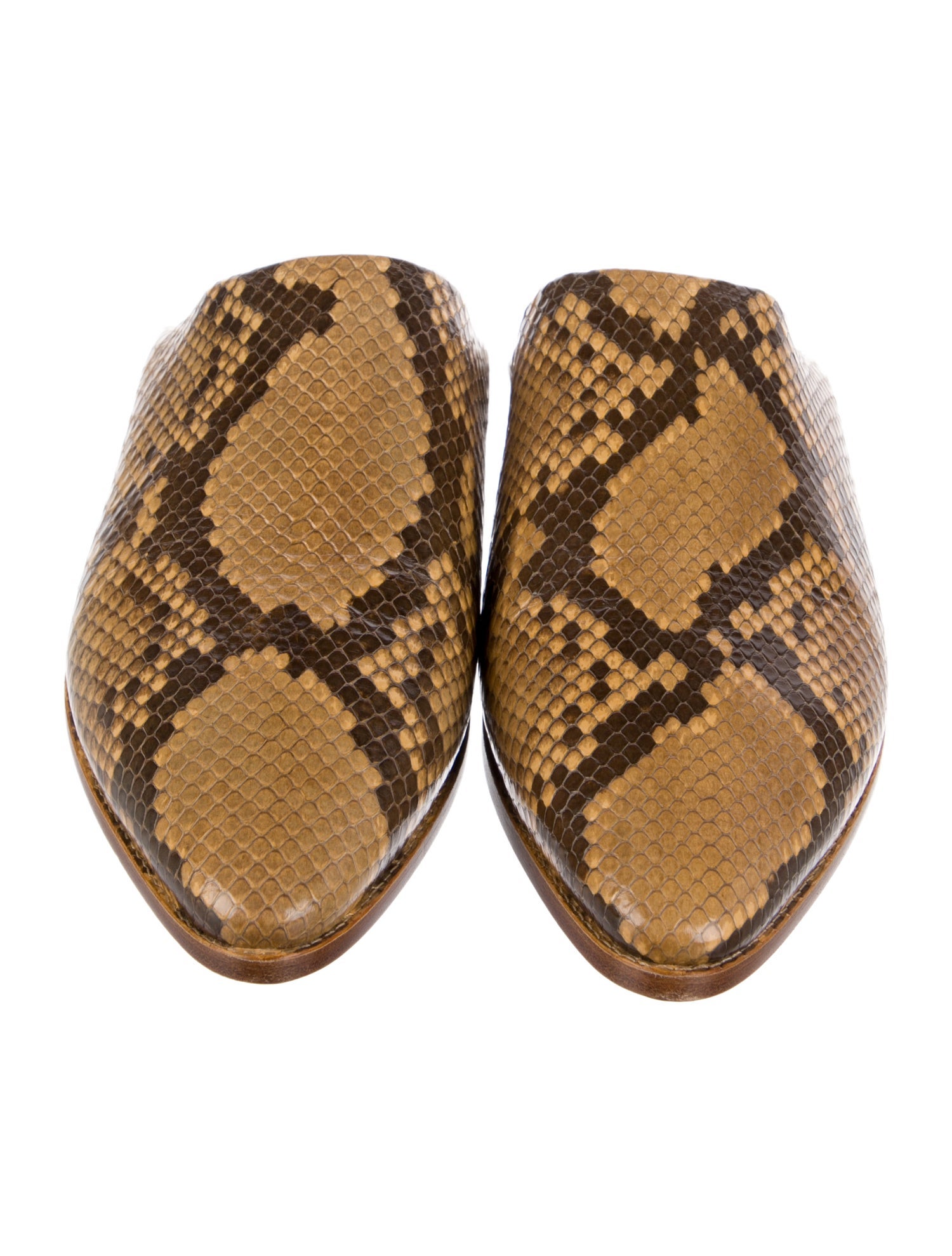 Celine Snakeskin Slippers