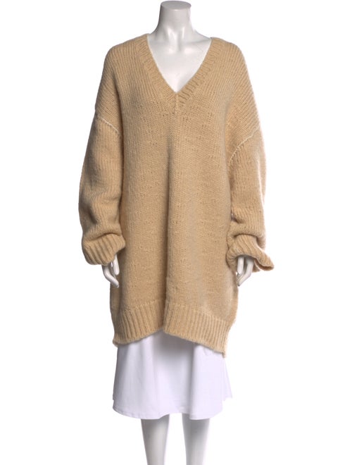 Celine Mohair V-Neck Sweater