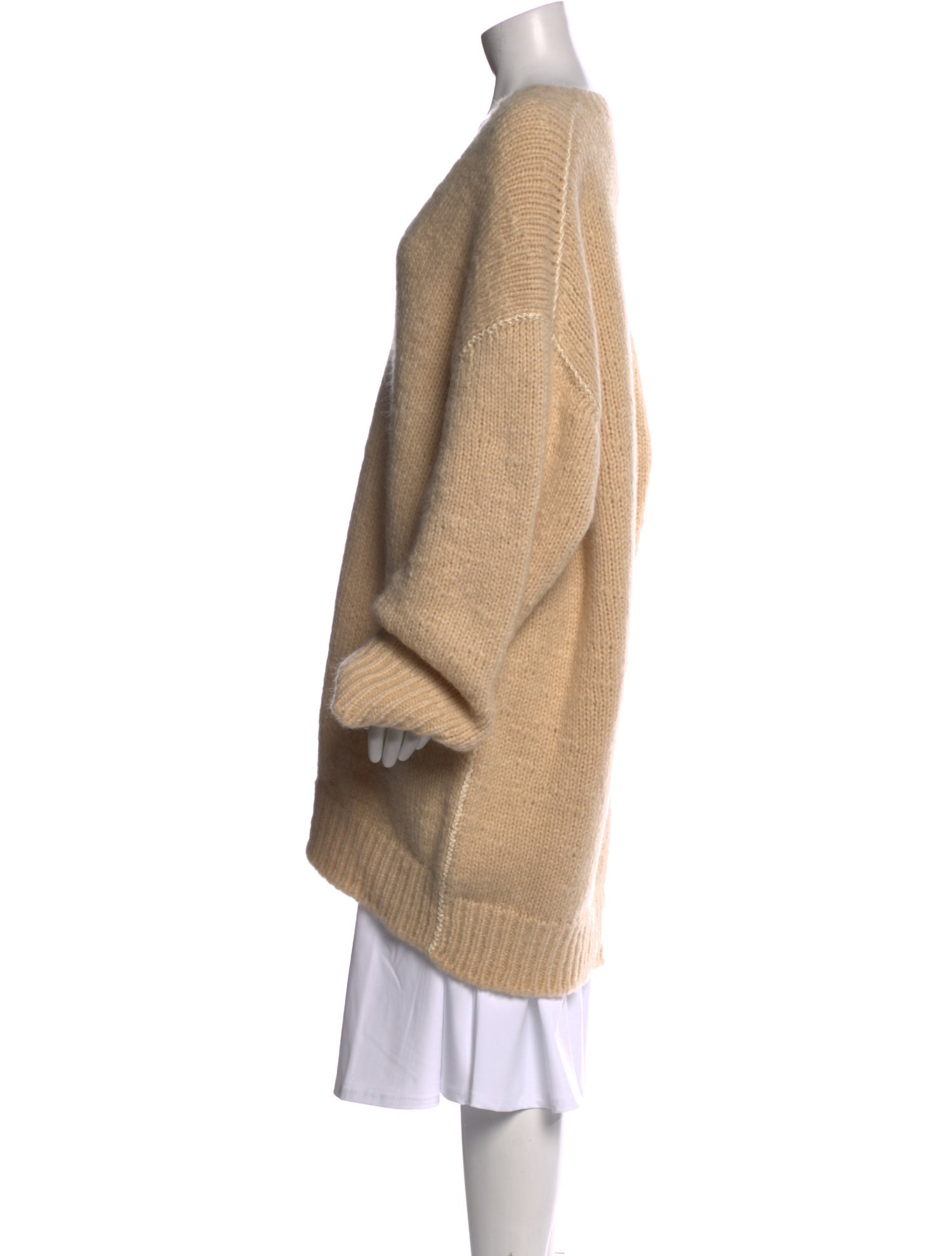 Celine Mohair V-Neck Sweater