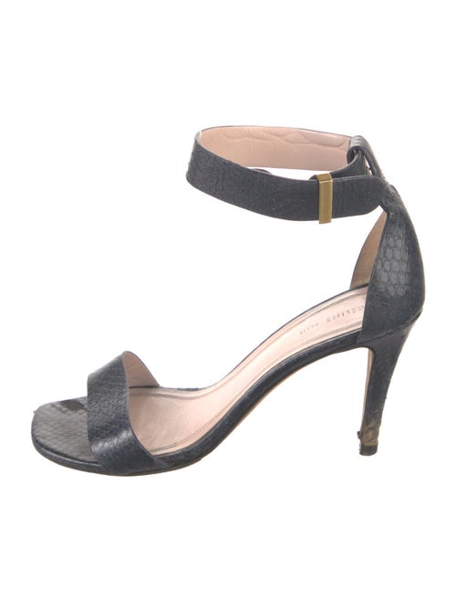 Celine Embossed Leather Sandals
