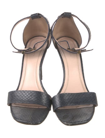 Celine Embossed Leather Sandals