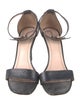 Celine Embossed Leather Sandals