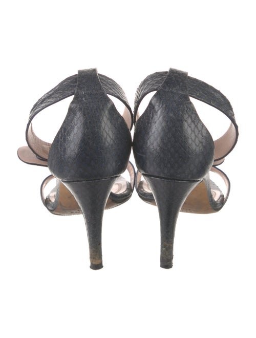Celine Embossed Leather Sandals