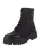 Celine Triomphe Canvas Combat Boots