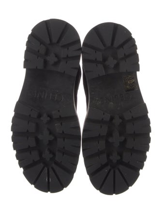 Celine Triomphe Canvas Combat Boots