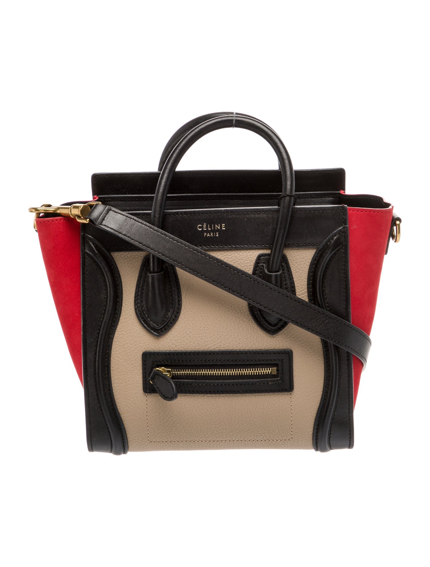 Celine Leather Luggage Nano