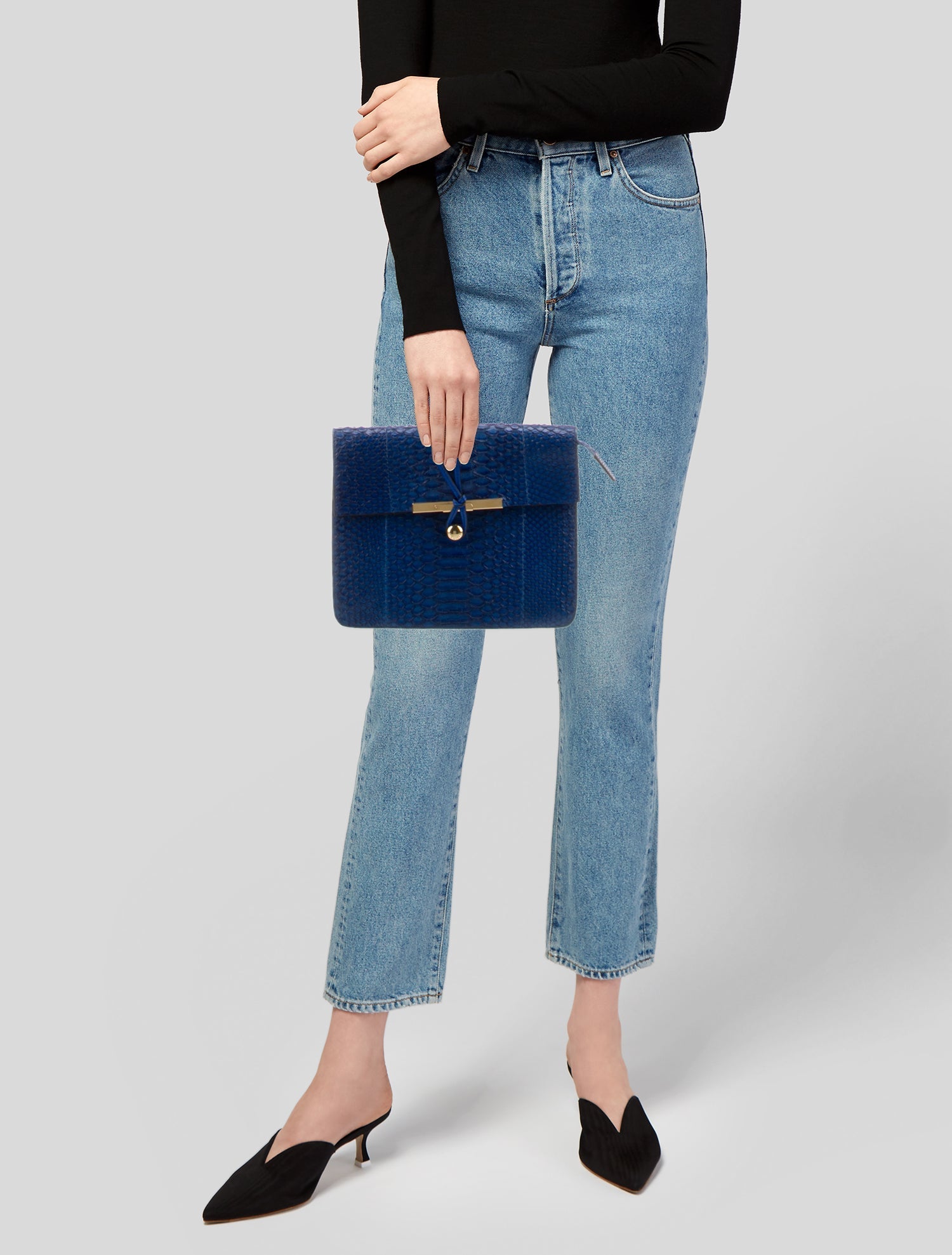 Celine Snakeskin Clasp