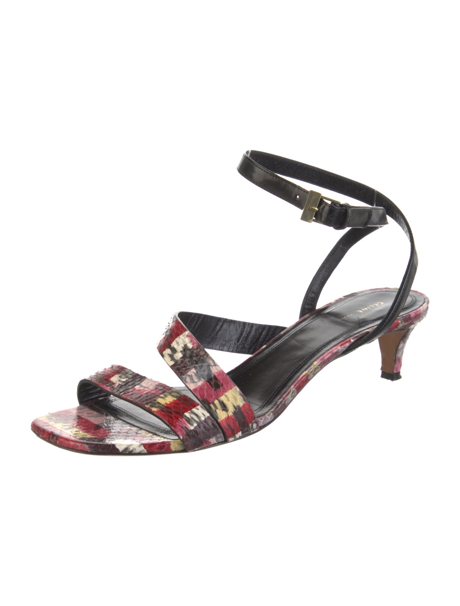Celine Snakeskin Animal Print Sandals