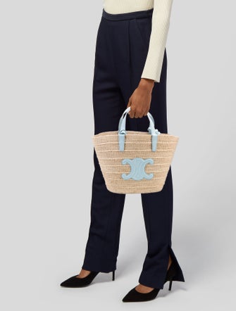 Celine Raffia Supple Classic Panier Teen