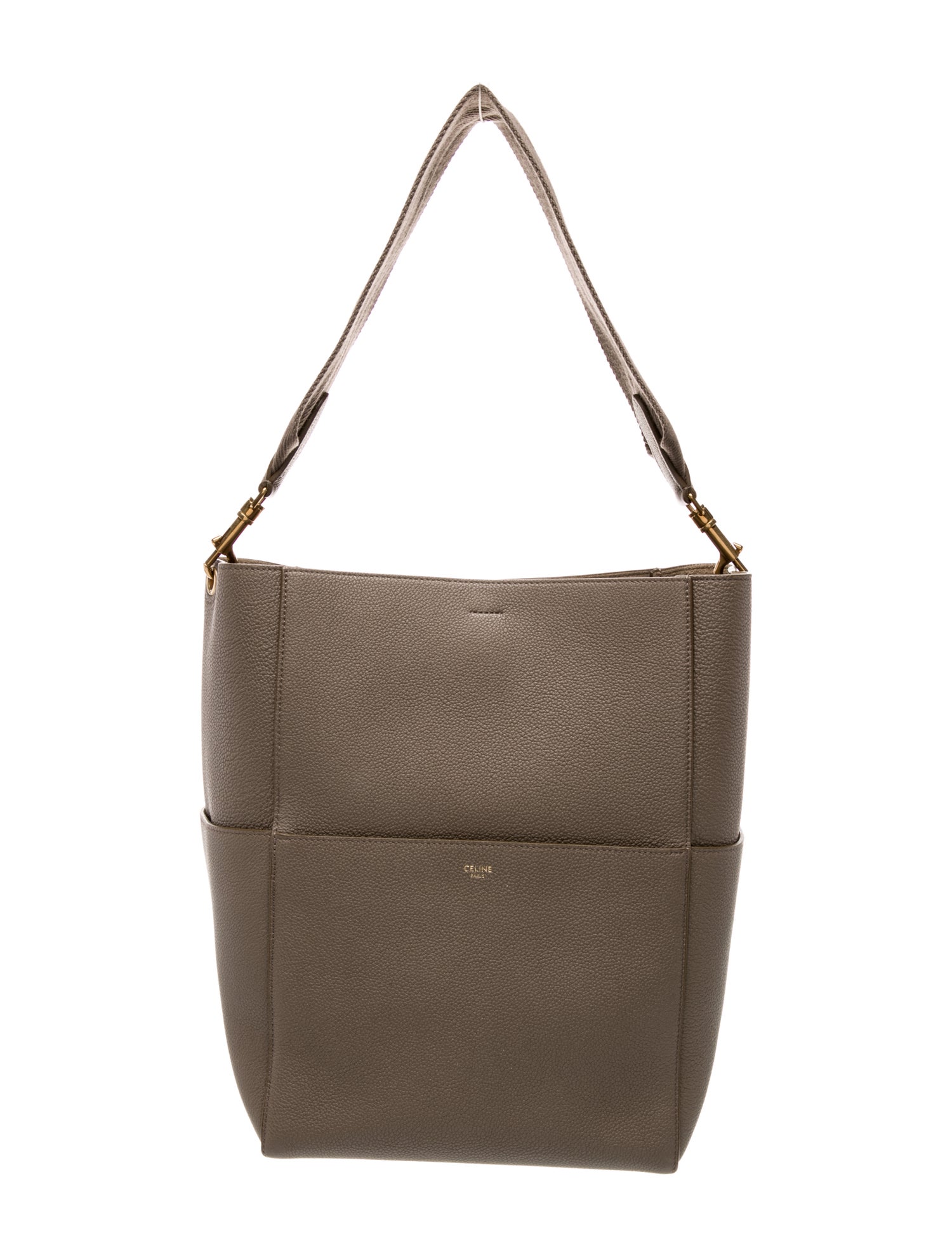 Celine Leather Seau Sangle 2022