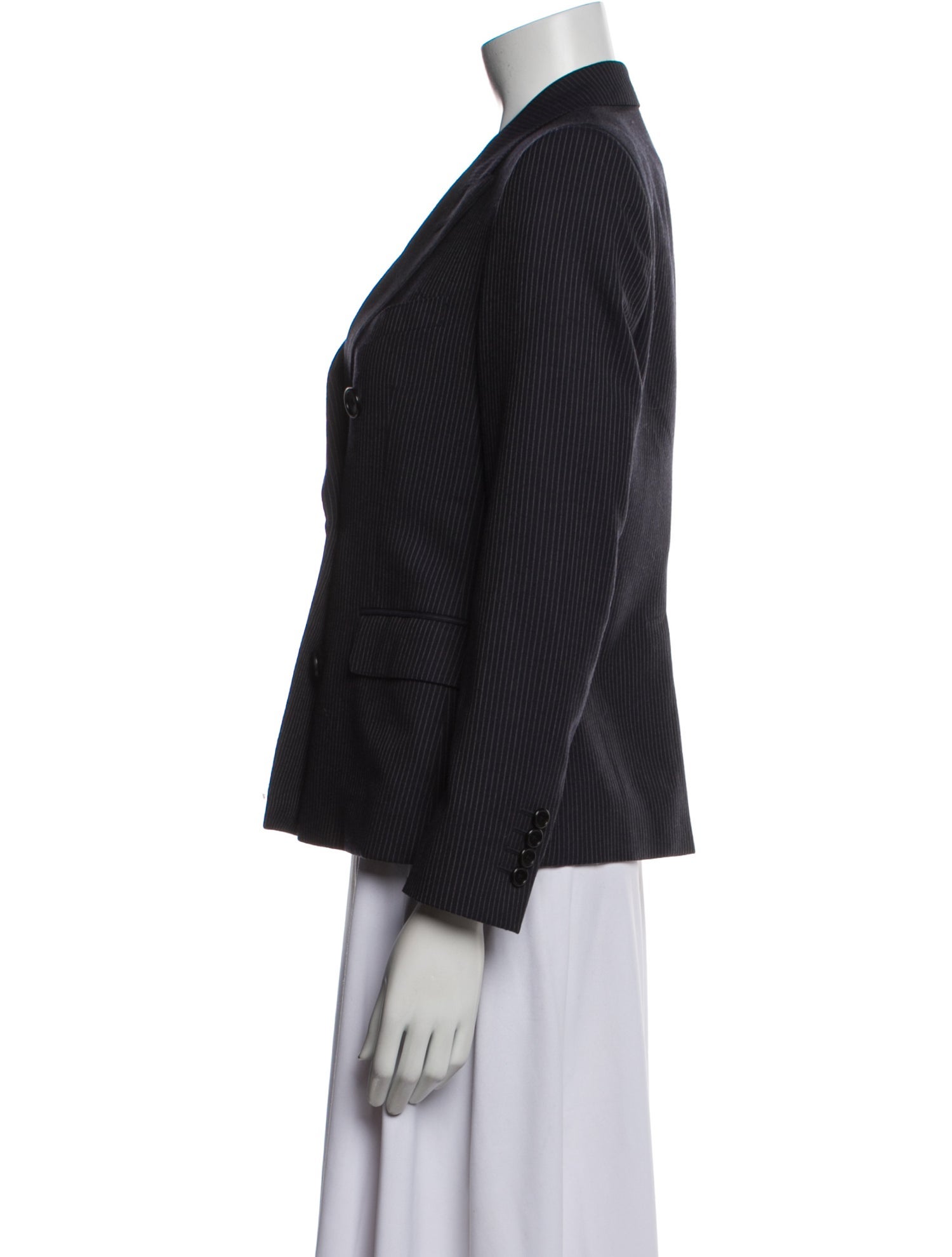 Celine Virgin Wool Striped Blazer