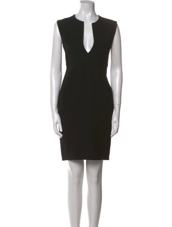 Celine V-Neck Knee-Length Dress