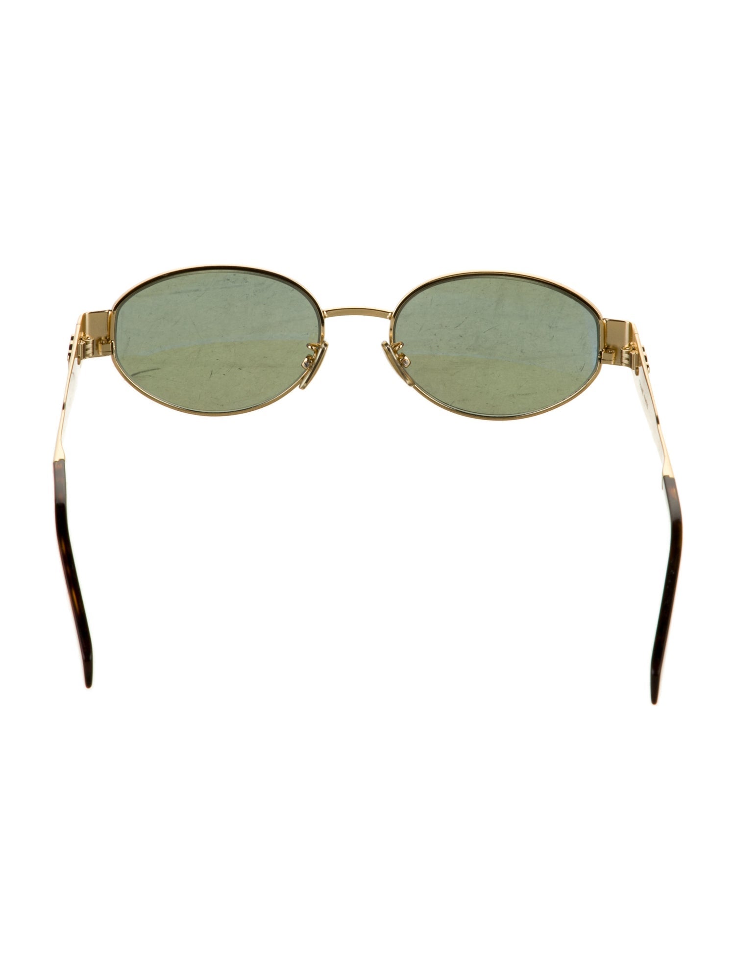 Celine Round Mirrored Sunglasses