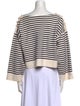 Celine 2022 Striped Cropped Sweater