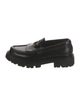 Celine Leather Fringe Trim Accent Loafers
