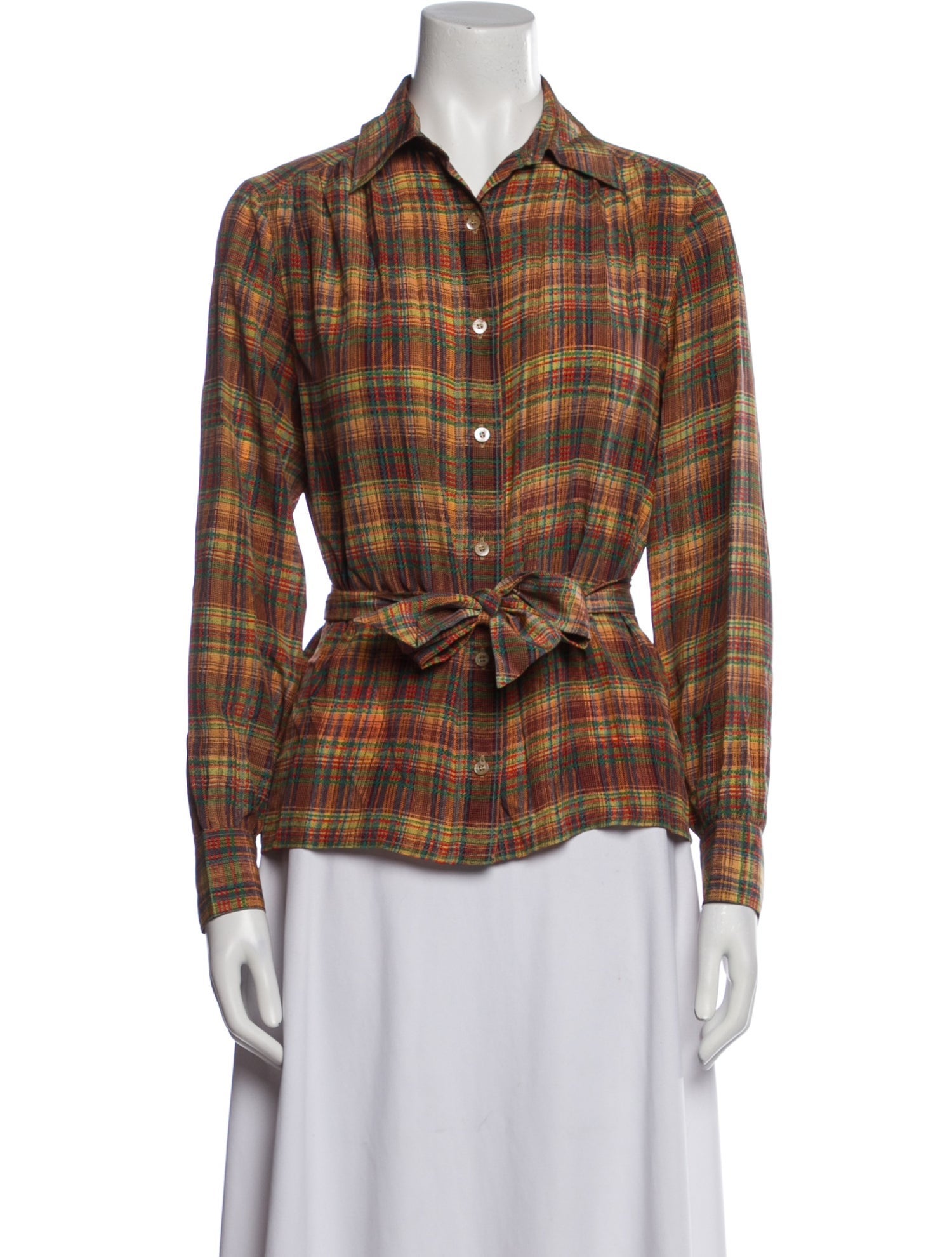 Celine Vintage 1980's Button-Up Top