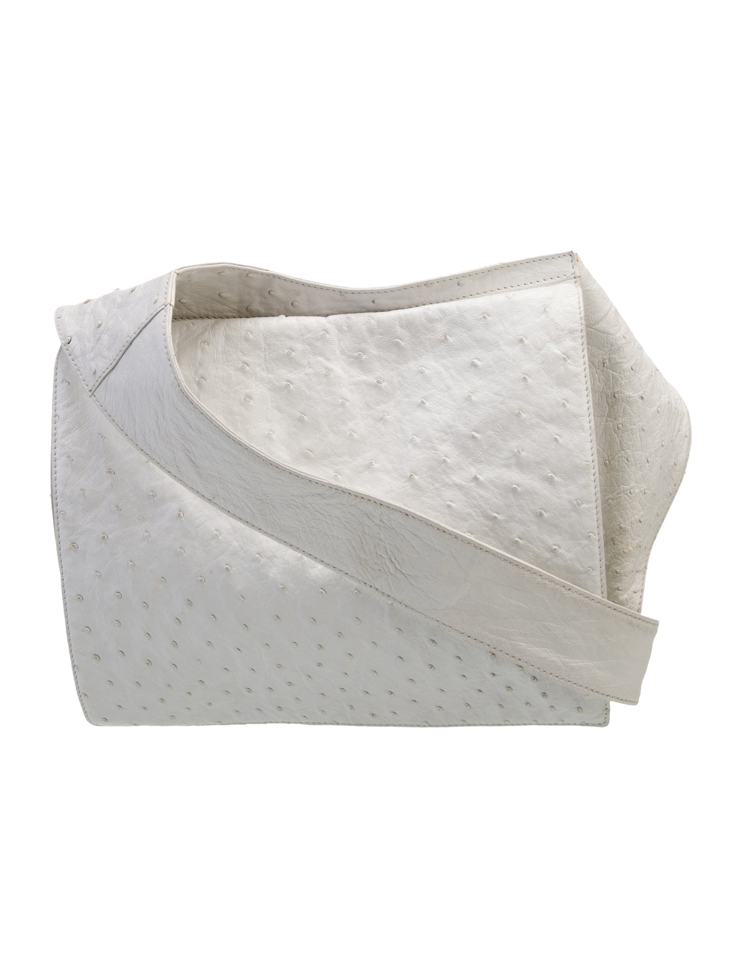 Celine Ostrich Shoulder Bag Vintage