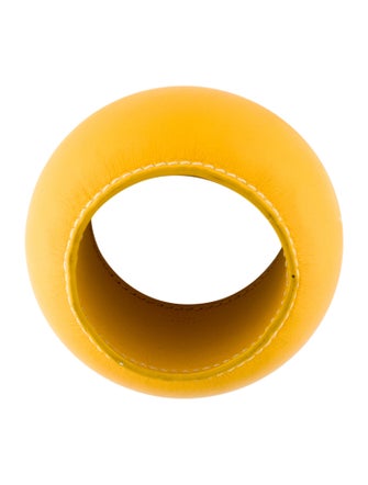 Celine Leather Bangle Bracelet