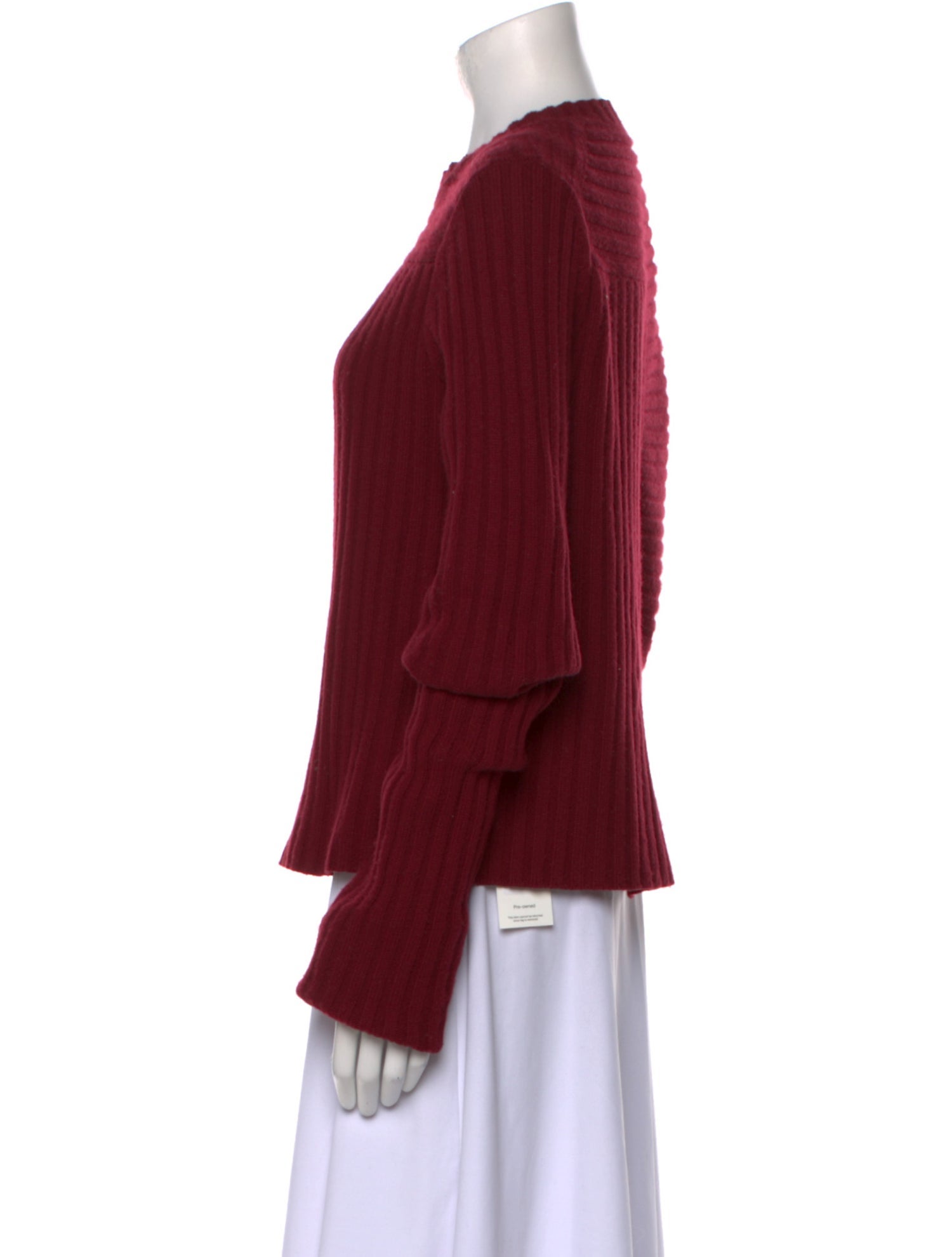 Celine Patch Rib Wool Sweater