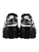 Celine Leather Plaid Print Sneakers