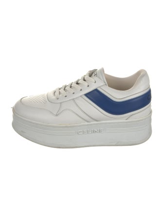 Celine Leather Colorblock Pattern Sneakers