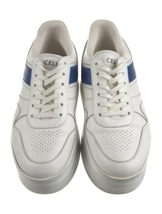 Celine Leather Colorblock Pattern Sneakers