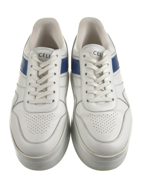 Celine Leather Colorblock Pattern Sneakers