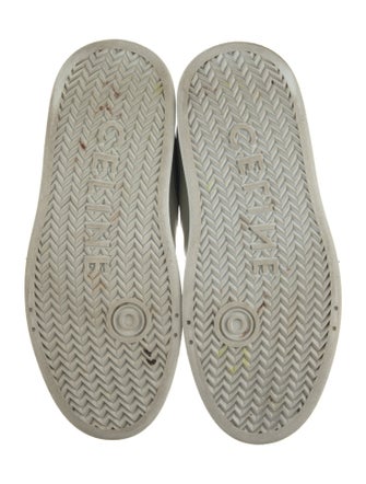 Celine Leather Colorblock Pattern Sneakers