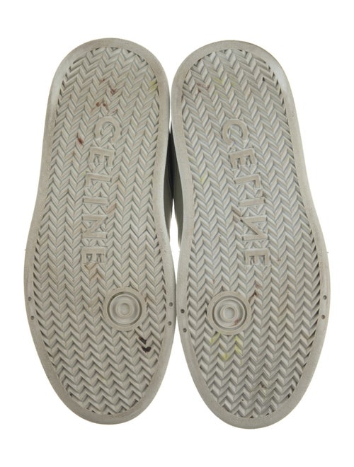 Celine Leather Colorblock Pattern Sneakers