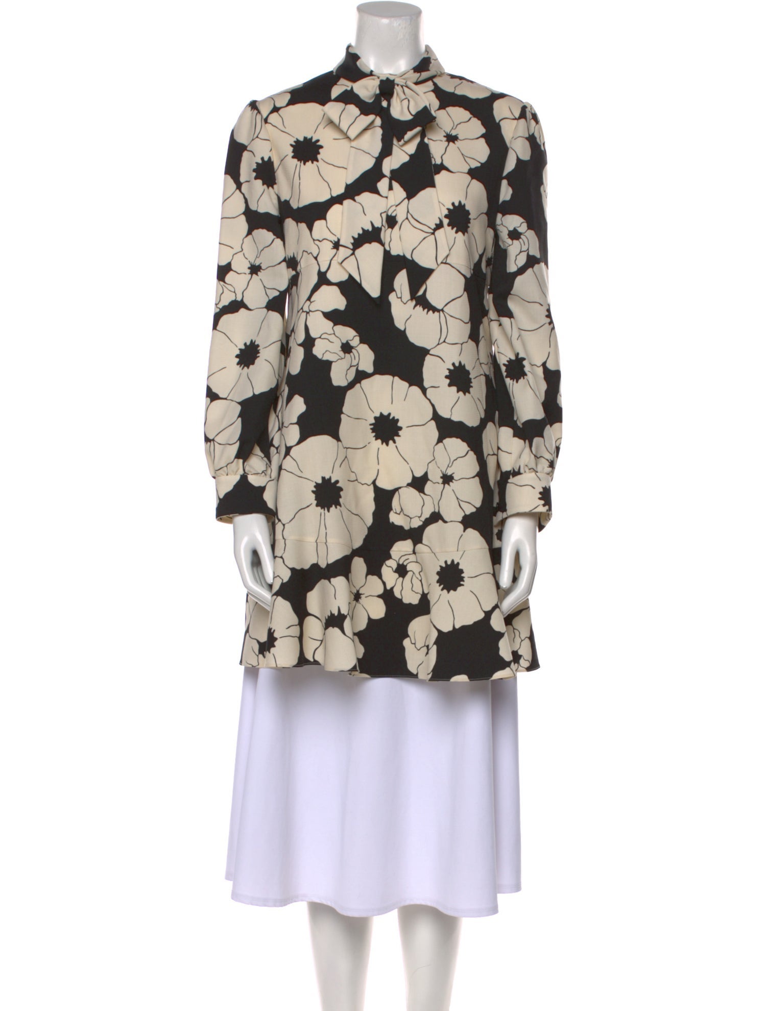 Celine Skater Floral Print Mini Dress