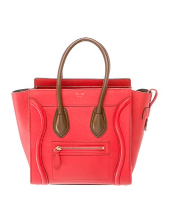 Celine Leather Luggage Micro